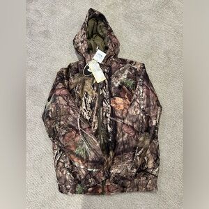 Men’s Mossy Oak Break up Hunting Rain Jacket NWT